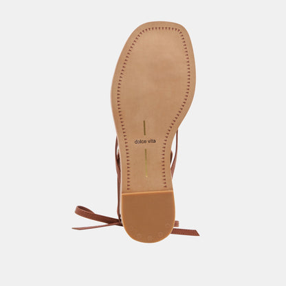 RUDIE SANDALS COGNAC LEATHER | Dolce Vita