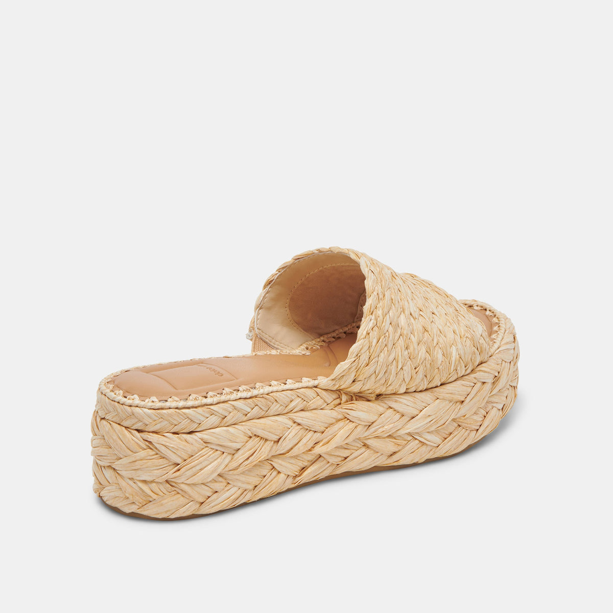 Chavi Wide Sandals LT Natural Raffia | Dolce Vita