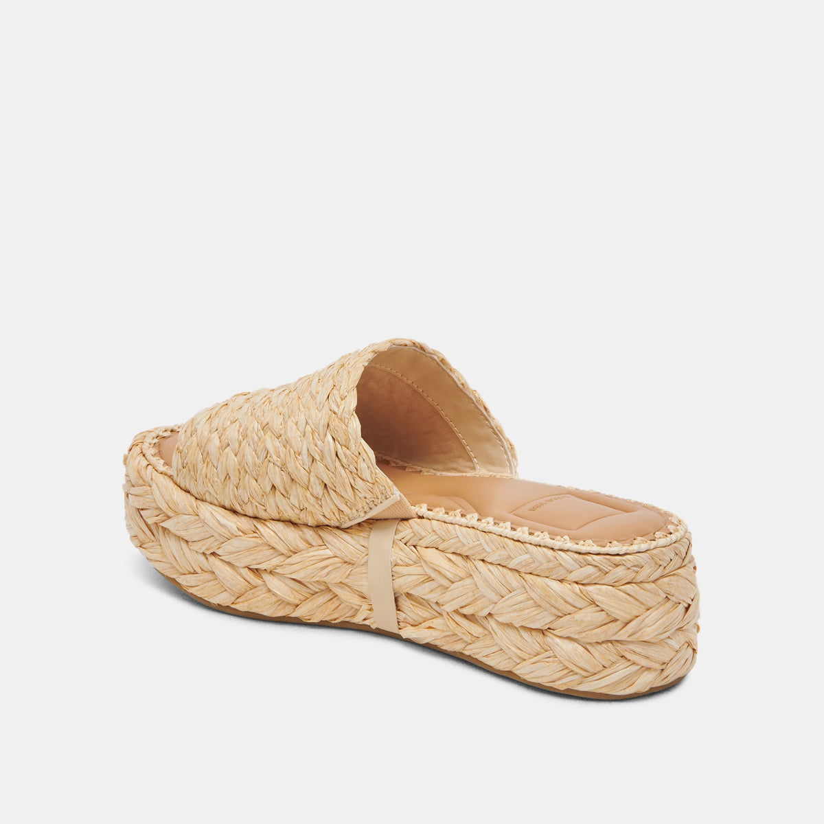 Chavi Wide Sandals LT Natural Raffia | Dolce Vita