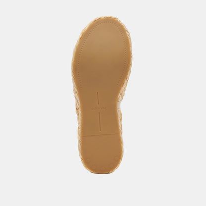 Chavi Wide Sandals LT Natural Raffia | Dolce Vita