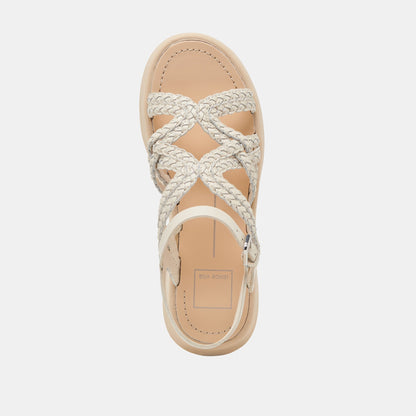 GATSBY SANDALS CREME LEATHER | Dolce Vita