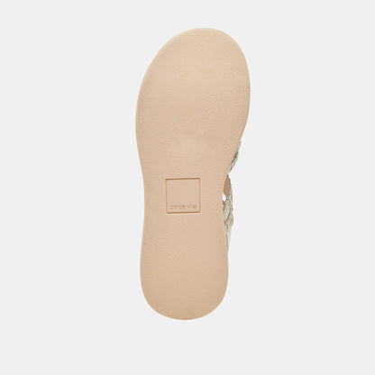 GATSBY SANDALS CREME LEATHER | Dolce Vita