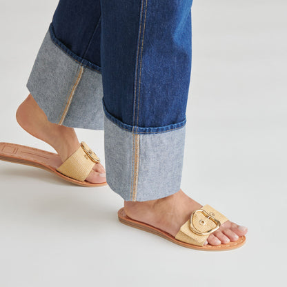 DANNA SANDALS NATURAL RAFFIA | Dolce Vita