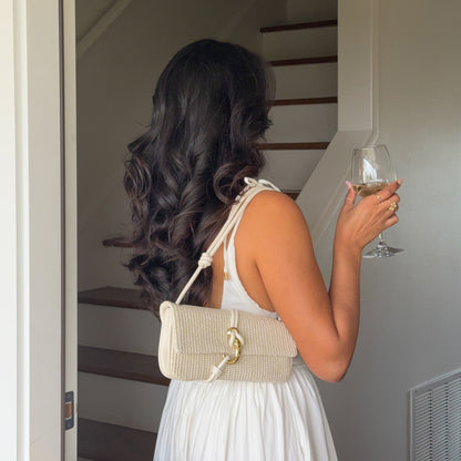 Alice Natural Raffia Shoulder Bag | Dolce Vita