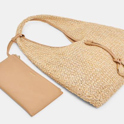 MISSIE TOTE NATURAL RAFFIA | Dolce Vita