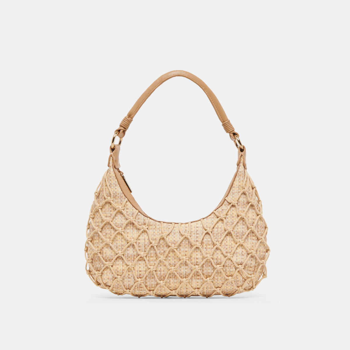 POSITANO SHOULDER BAG NATURAL RAFFIA | Dolce Vita