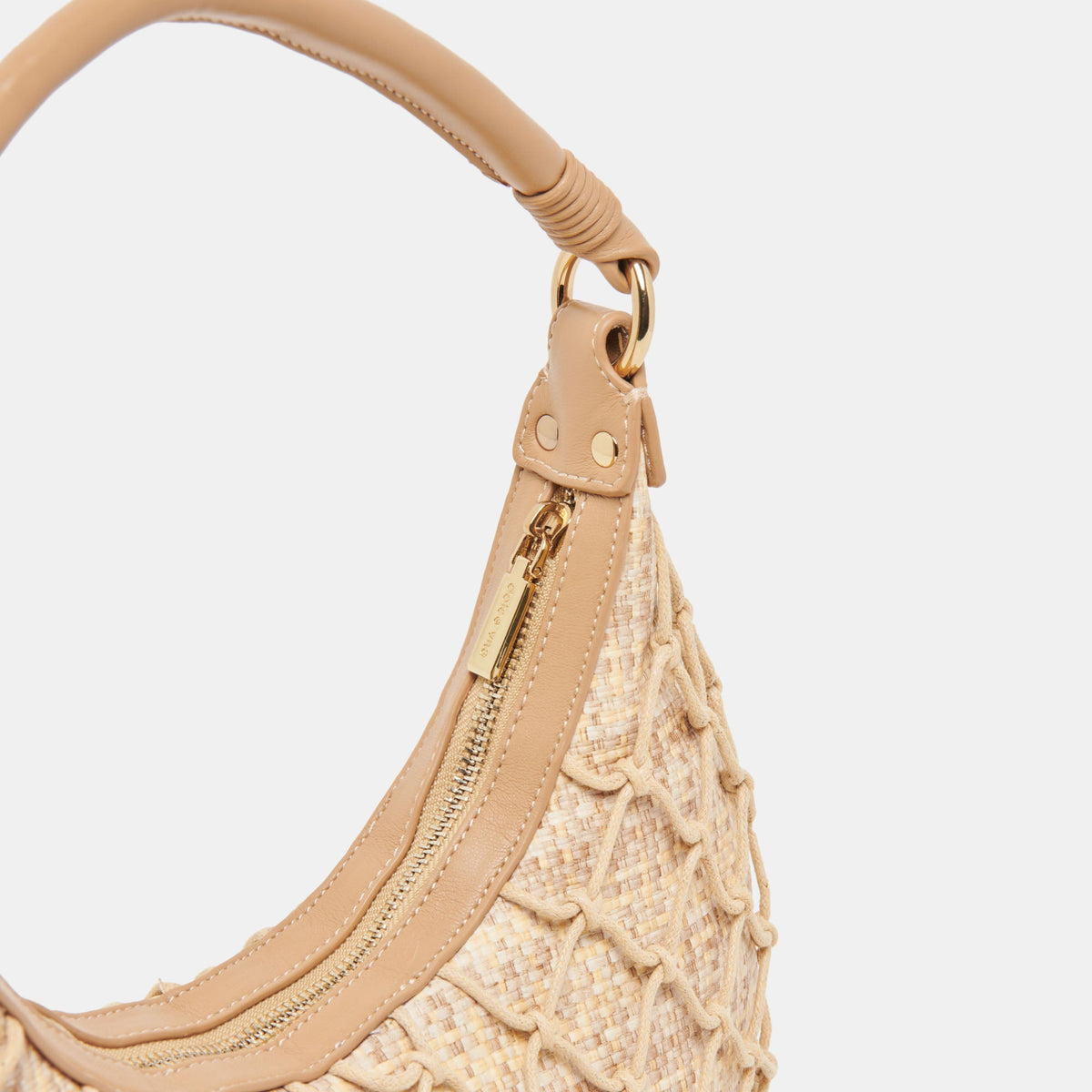 POSITANO SHOULDER BAG NATURAL RAFFIA | Dolce Vita