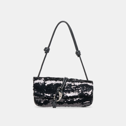 Alice Black Sequin Shoulder Bag | Dolce Vita