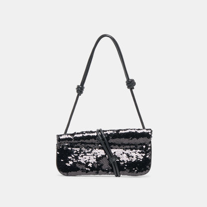 Alice Black Sequin Shoulder Bag | Dolce Vita