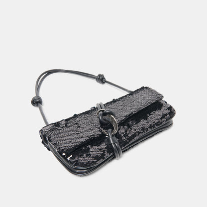 Alice Black Sequin Shoulder Bag | Dolce Vita