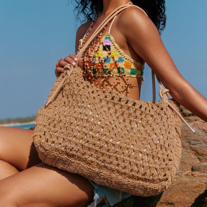 Ravello Natural Raffia Tote | Dolce Vita