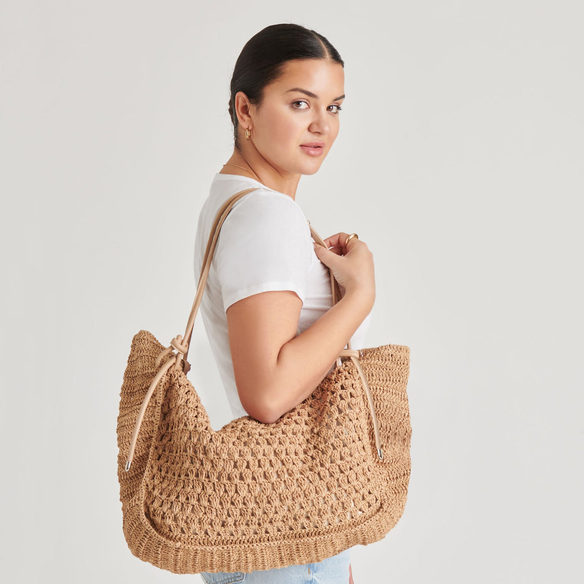 Ravello Natural Raffia Tote | Dolce Vita