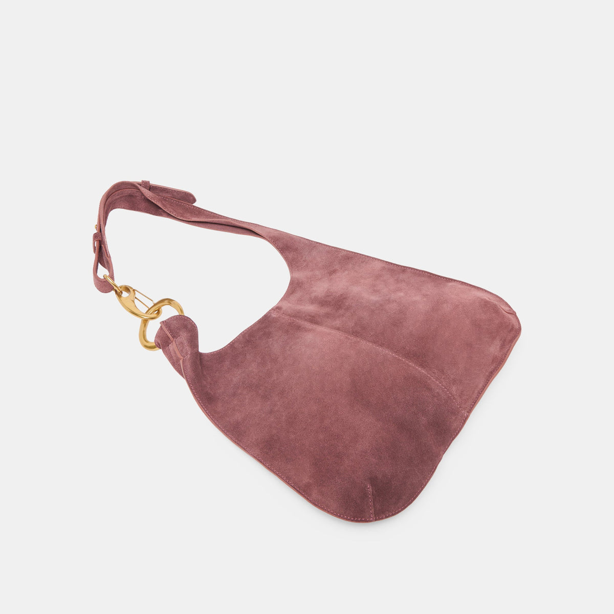 Johnnie Burgundy Suede Shoulder Bag | Dolce Vita
