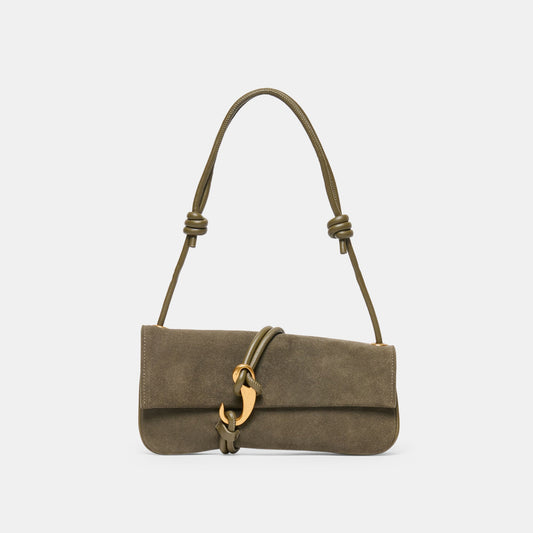 Alice Olive Suede Shoulder Bag | Dolce Vita