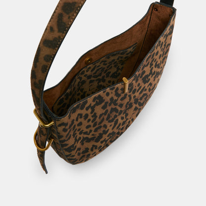 Bree Leopard Suede Shoulder Bag | Dolce Vita