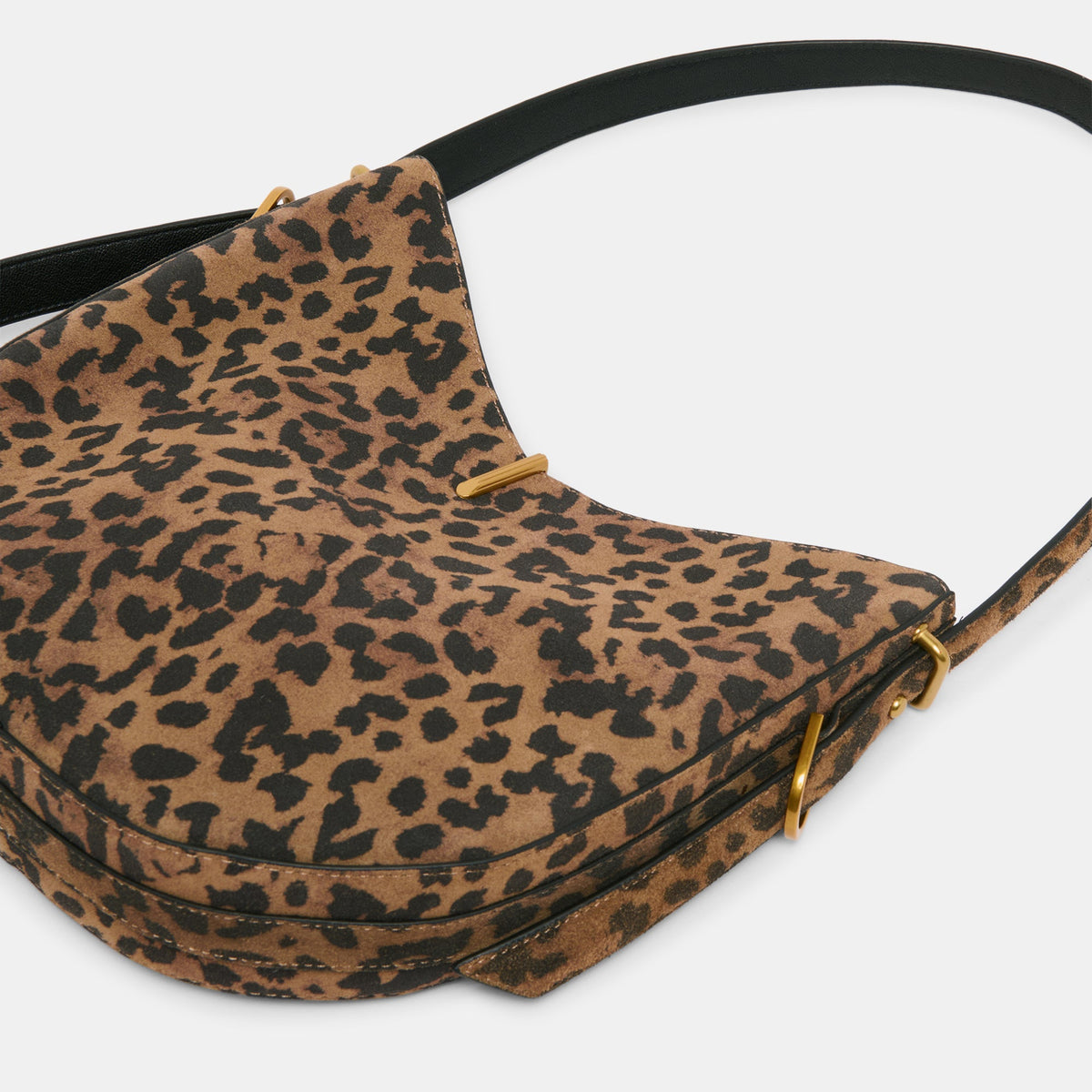 Bree Leopard Suede Shoulder Bag | Dolce Vita