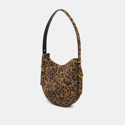 Bree Leopard Suede Shoulder Bag | Dolce Vita