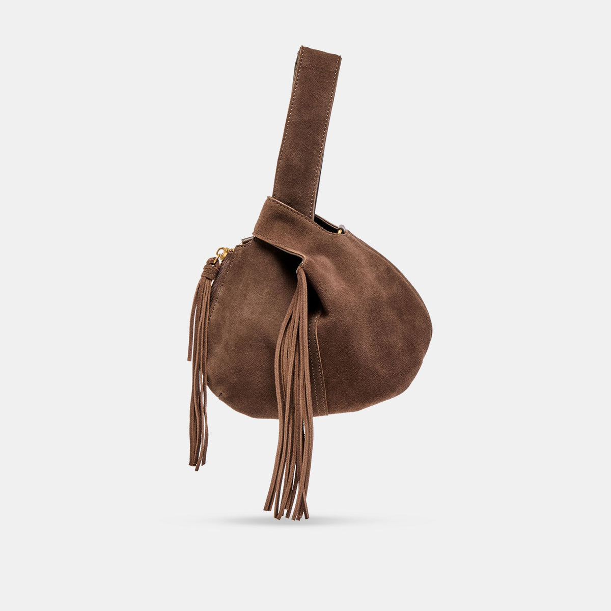 Zury Espresso Suede Handbag | Dolce Vita