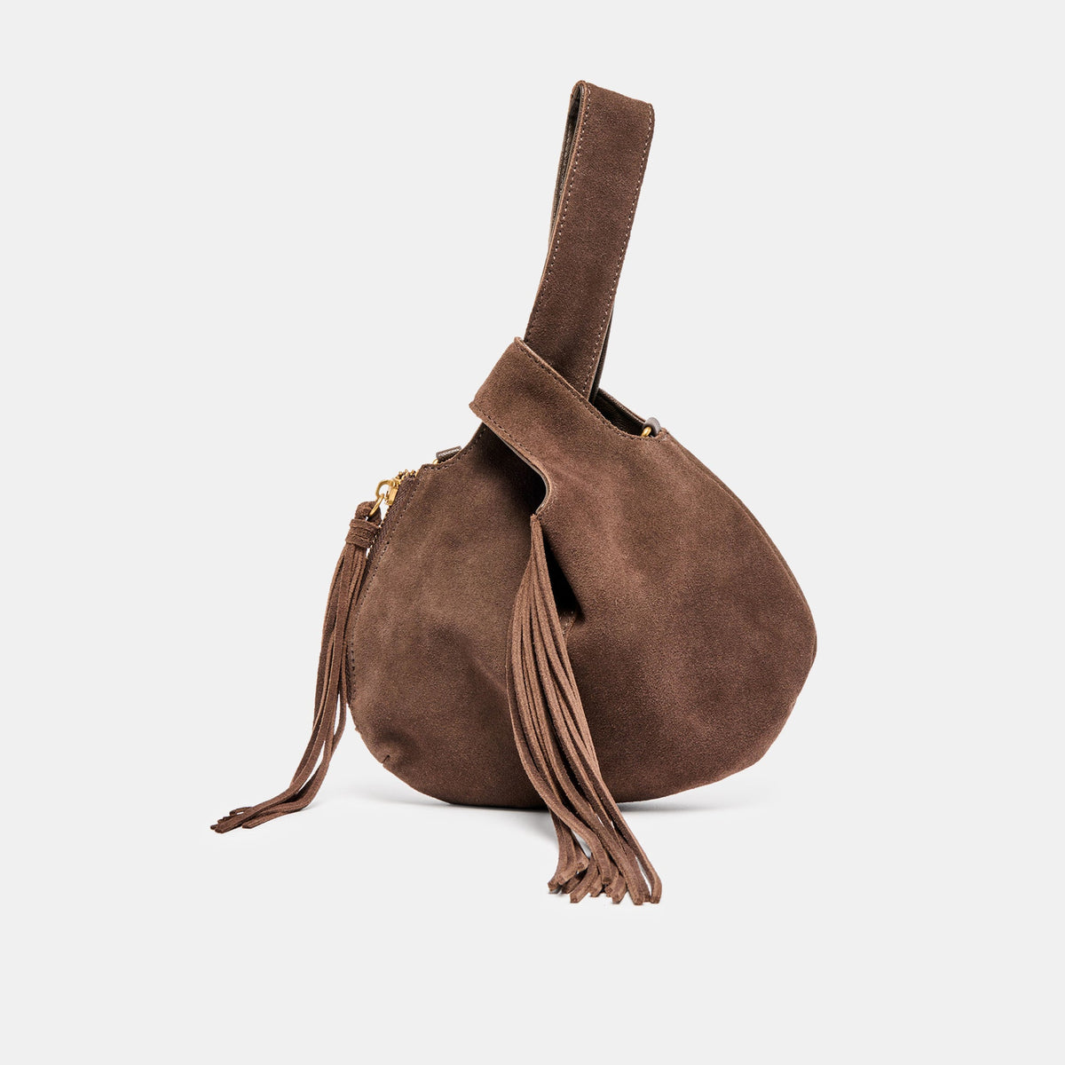 Zury Espresso Suede Handbag | Dolce Vita