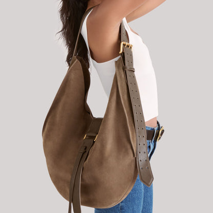 Oakley Olive Suede Tote | Dolce Vita
