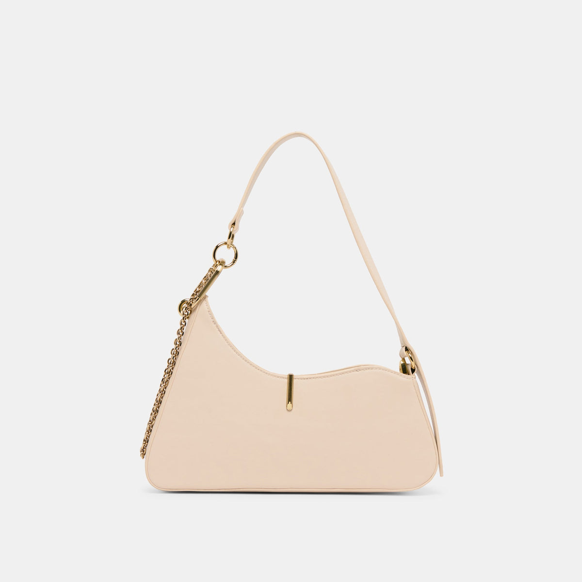 Prya Creme Leather Shoulder Bag | Dolce Vita