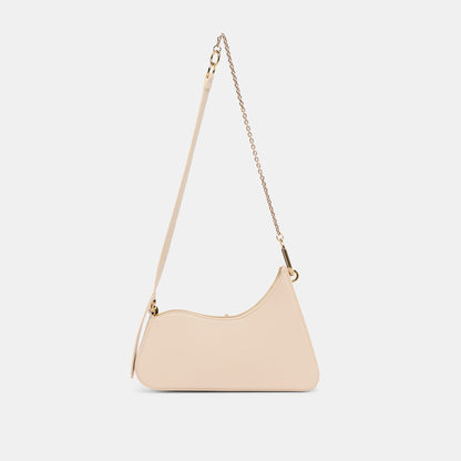 Prya Creme Leather Shoulder Bag | Dolce Vita