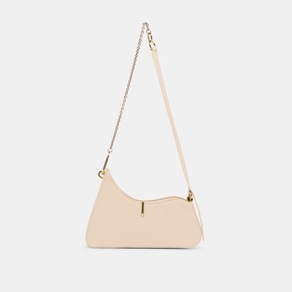 Prya Creme Leather Shoulder Bag | Dolce Vita