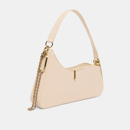 Prya Creme Leather Shoulder Bag | Dolce Vita