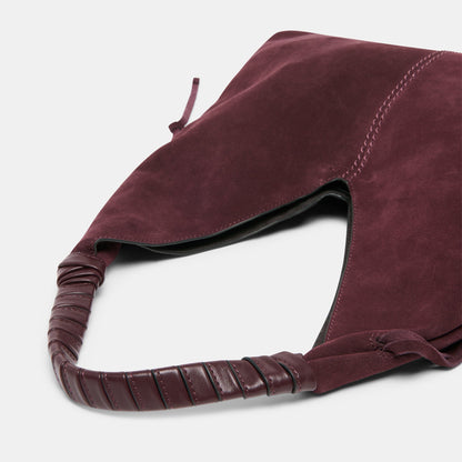 Merrick Burgundy Suede Tote | Dolce Vita