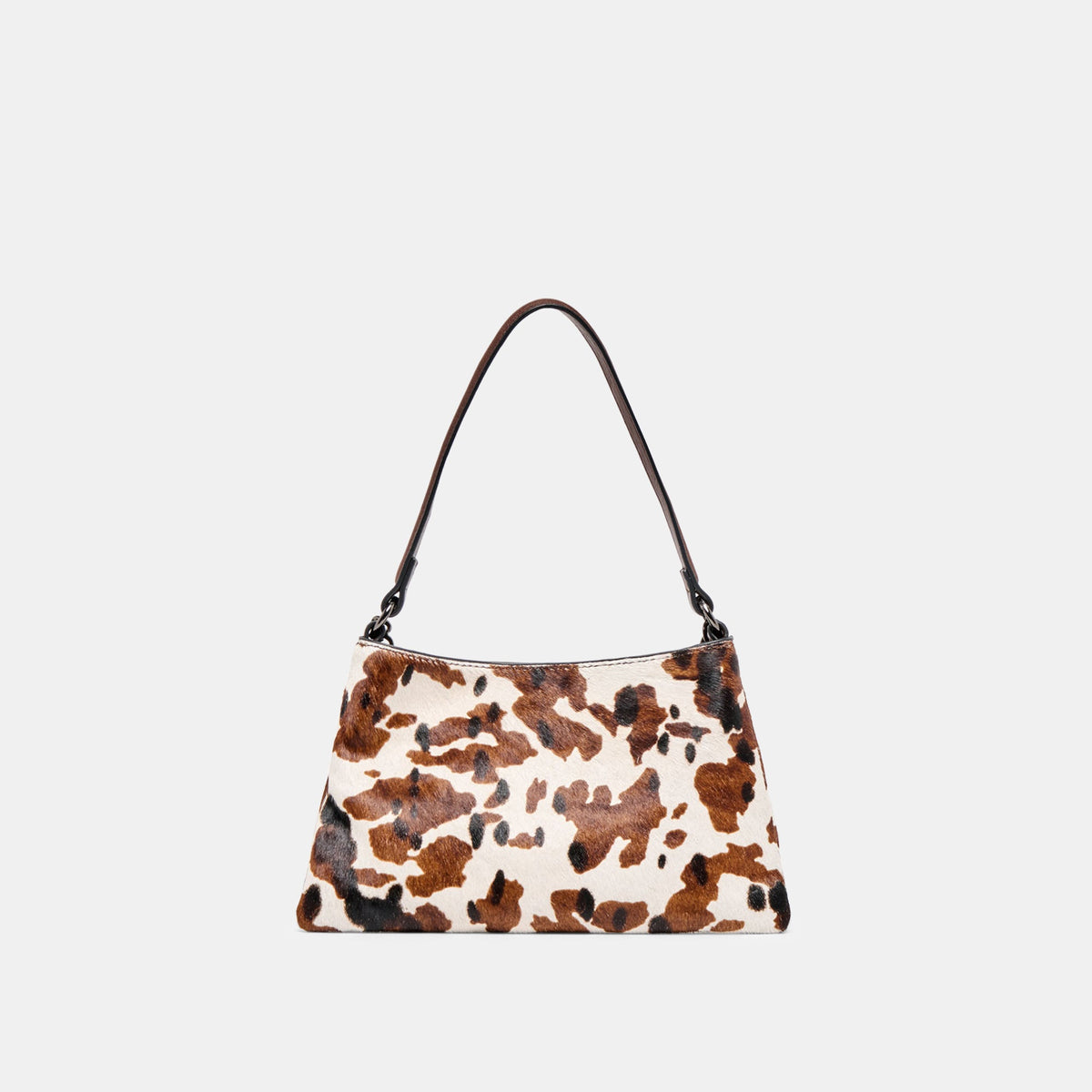 Jagger Cocoa Calf Hair Shoulder Bag | Dolce Vita
