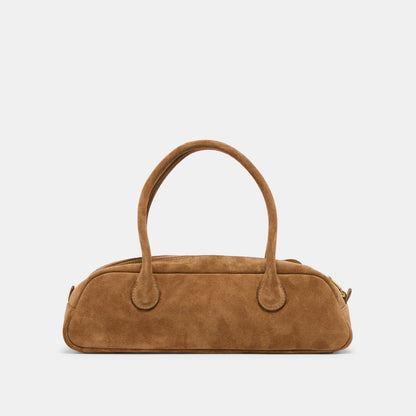 Boracay Brown Suede Shoulder Bag | Dolce Vita