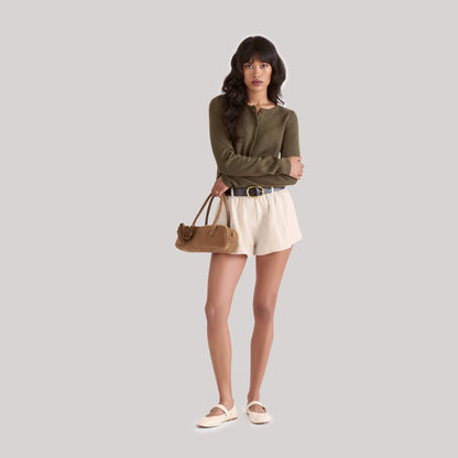 Boracay Brown Suede Shoulder Bag | Dolce Vita
