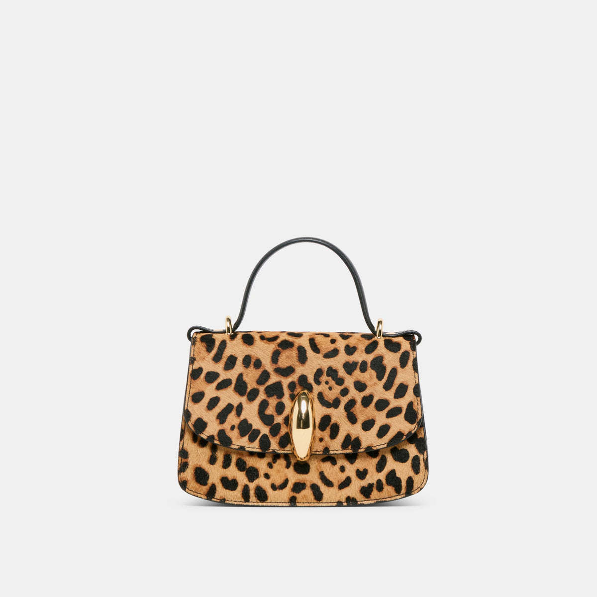 Lucia Leopard Calf Hair Crossbody | Dolce Vita
