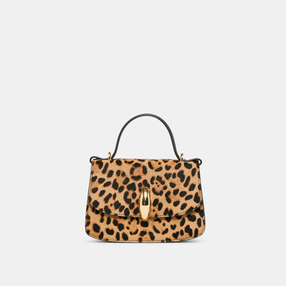 Lucia Leopard Calf Hair Crossbody | Dolce Vita