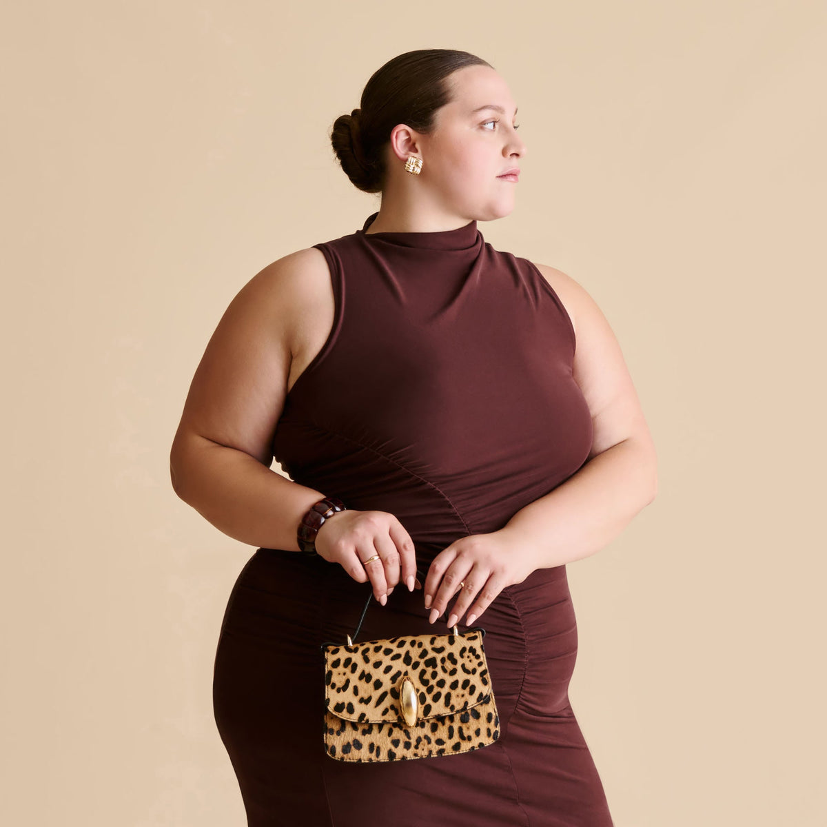 Lucia Leopard Calf Hair Crossbody | Dolce Vita