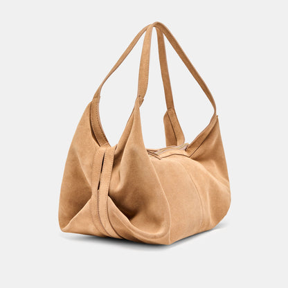Billy Camel Suede Shoulder Bag | Dolce Vita