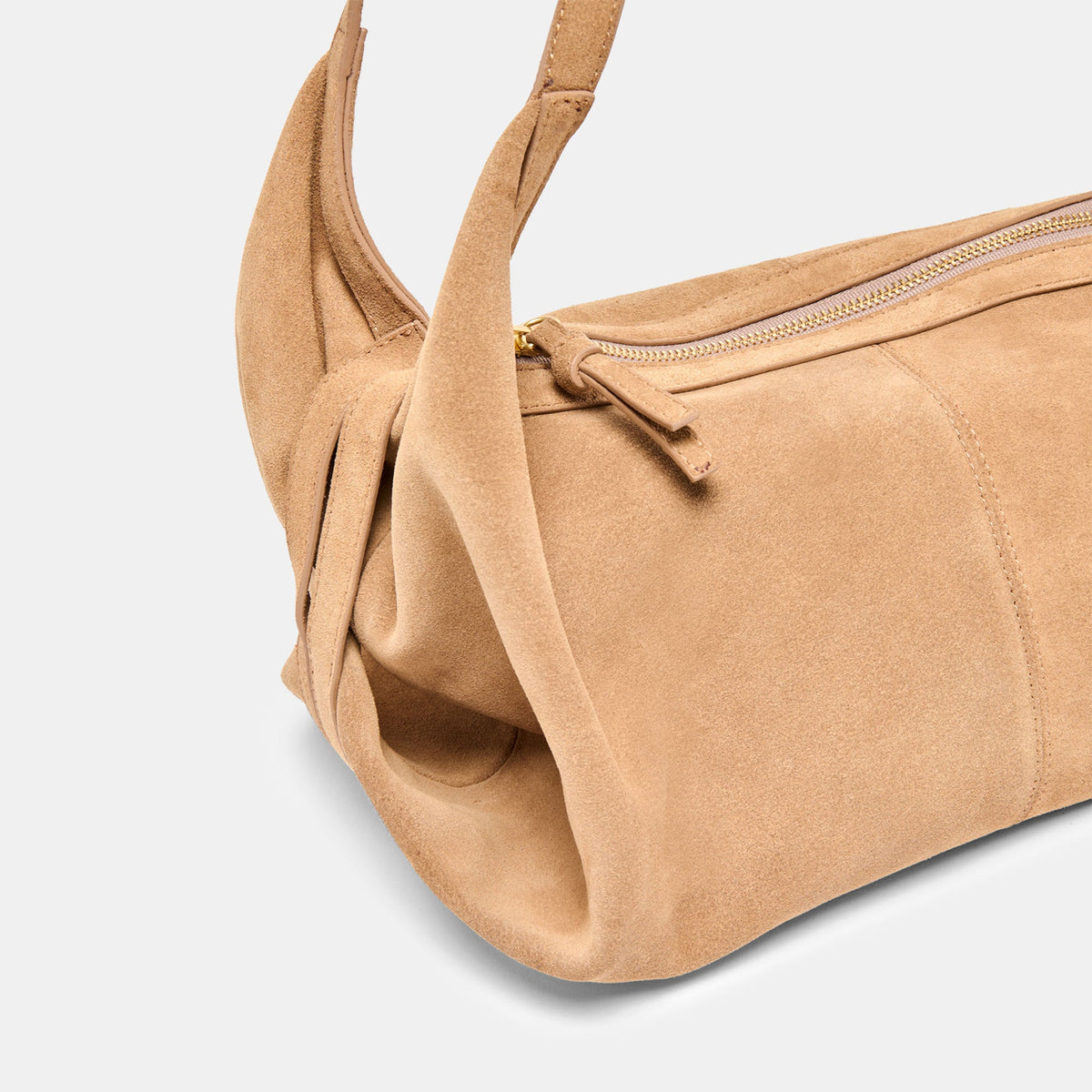 Billy Camel Suede Shoulder Bag | Dolce Vita