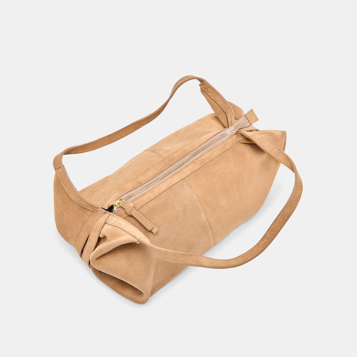 Billy Camel Suede Shoulder Bag | Dolce Vita