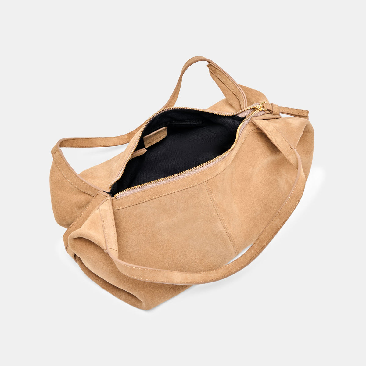 Billy Camel Suede Shoulder Bag | Dolce Vita
