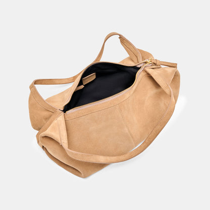 Billy Camel Suede Shoulder Bag | Dolce Vita