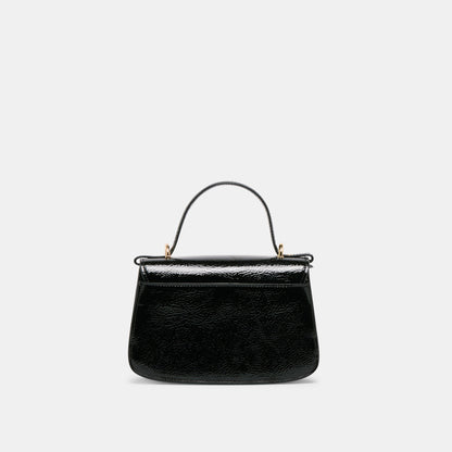 Lucia Black Crackled Stella Crossbody | Dolce Vita