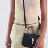 Lucia Black Crackled Stella Crossbody | Dolce Vita