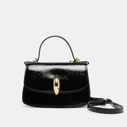 Lucia Black Crackled Stella Crossbody | Dolce Vita