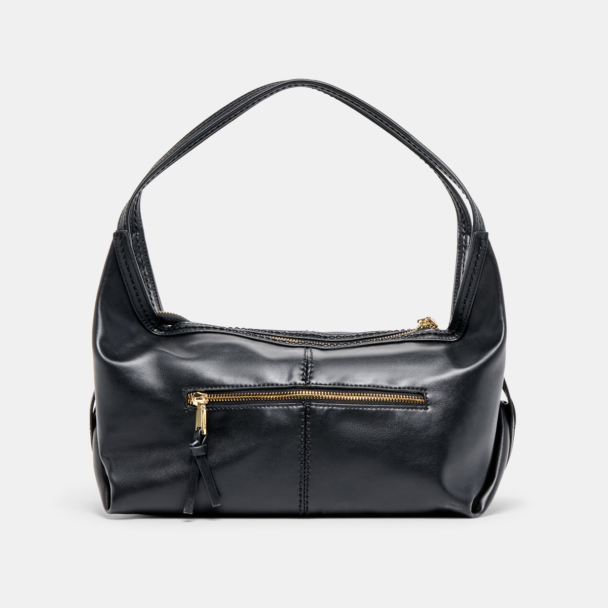 Billy Black Leather Shoulder Bag | Dolce Vita