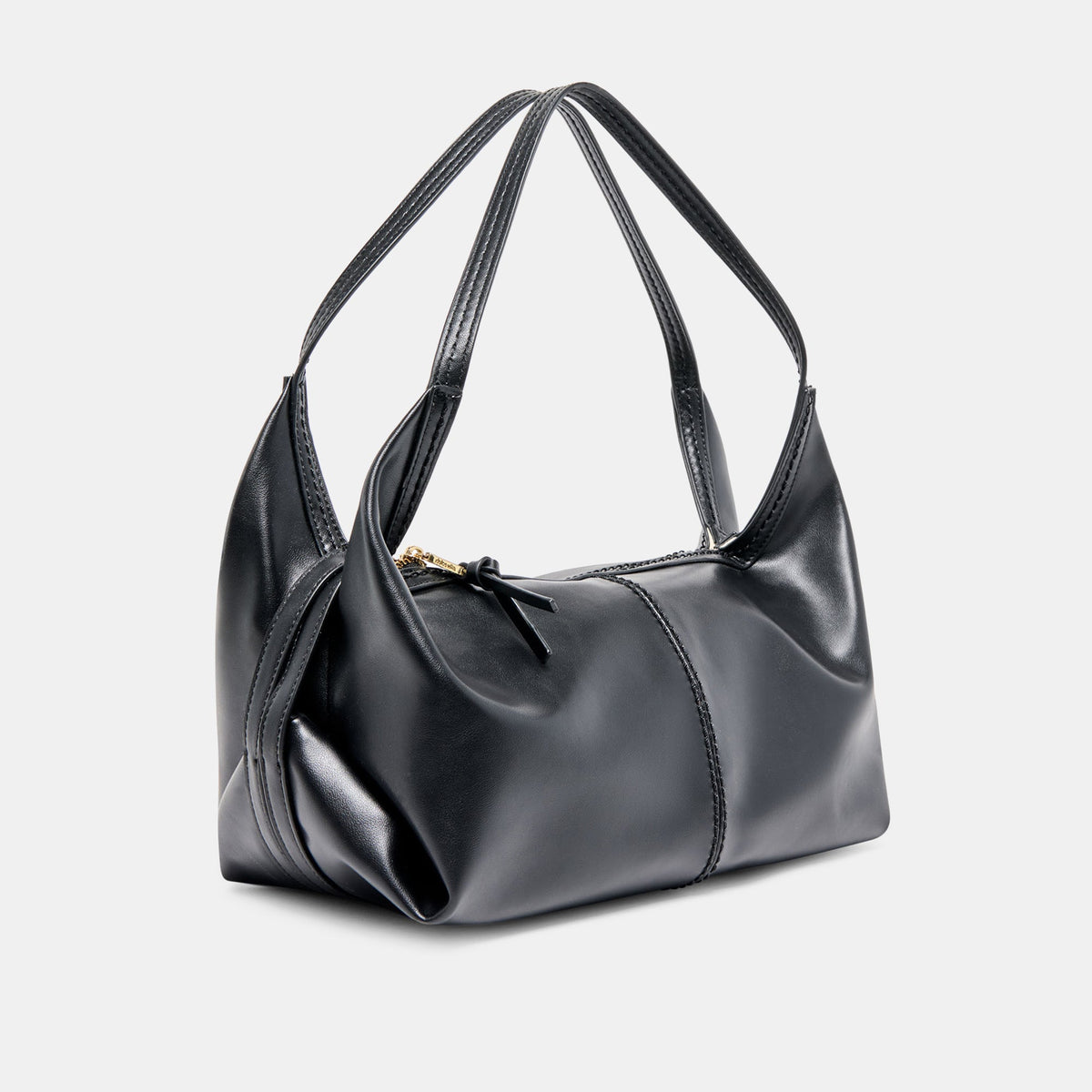 Billy Black Leather Shoulder Bag | Dolce Vita