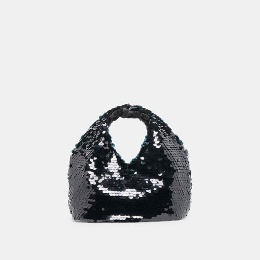 Dahlia Sequin Black Sequin Handbag | Dolce Vita