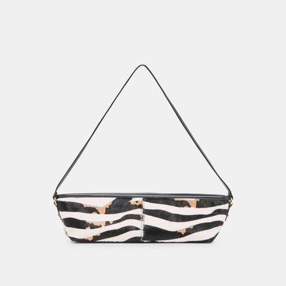 Savaii Zebra Calf Hair Shoulder Bag | Dolce Vita
