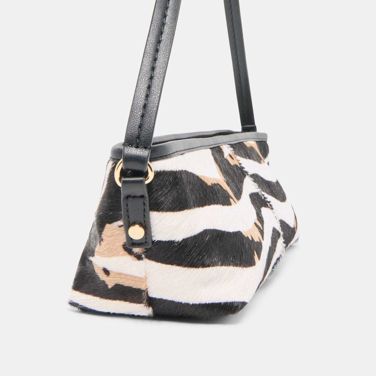 Savaii Zebra Calf Hair Shoulder Bag | Dolce Vita