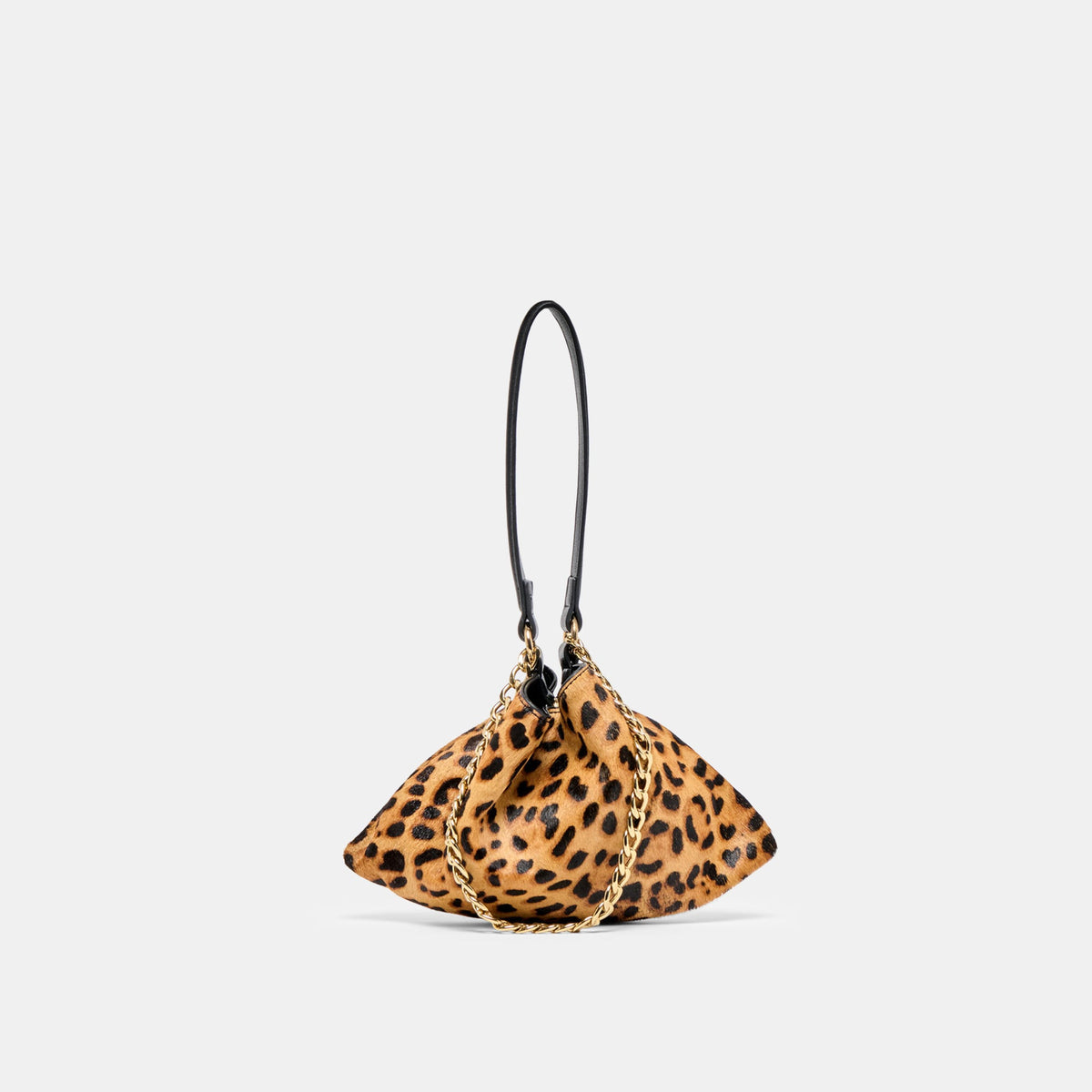 Jagger Leopard Calf Hair Shoulder Bag | Dolce Vita