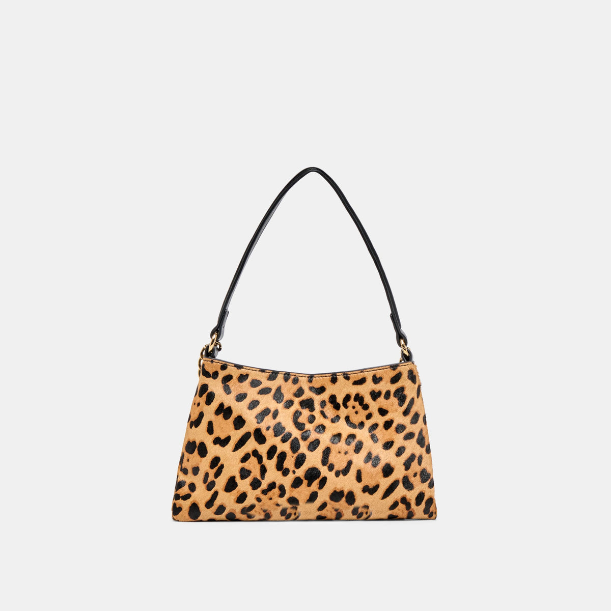 Jagger Leopard Calf Hair Shoulder Bag | Dolce Vita